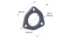 Vibrant Performance 1484S 3-BOLT Stainless Steel Flange New. Price: $56.99.
