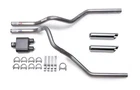 1999-2008 Gmc Sierra Dual Exhaust Performance 1-CHAMBER Muffler Kit Chrome Tips New. Price: $195.99.