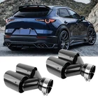 Pair 2.5" In Dual 4"OUT Quad Exhaust Tip Pipe Carbon Fiber For Mazda CX-30 CX-50 New. Price: $155.11.