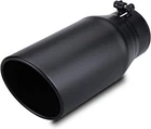 Lcgp Exhaust Tip 3.5" Inlet Outlet 12" Long, Bolt Black Powder Coated New. Price: $56.97.