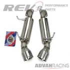 Axle-back Exhaust For G37 Coupe 09-13 Doubled Wall Tip Stainless Steel REV9 New. Price: $294.00.
