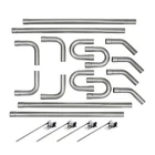 2.25 Inch Deluxe Dual Exhaust Pipe Tubing Kit, Mild Steel New. Price: $180.99.