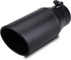 Exhaust Tip 3.5"INLET 5"OUTLET 12"OVERALL Length Stainless Bolt On Design Black New. Price: $56.82.