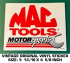 Mac Tools Motorsports Vintage Original Vinyl Decal Sticker-automotive-american Used. Price: $7.27.