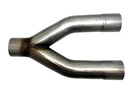 Exhaust Y Pipe 2.50" Dia Single Inlet To Dual Outlets Aluminized Steel New. Price: $47.50.