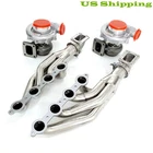 T4 AR0.80/0.96 Pair Oil Turbos+exhaust Manifolds+cast Elbows For LS1 LS6 Lsx Gm New. Price: $827.19.